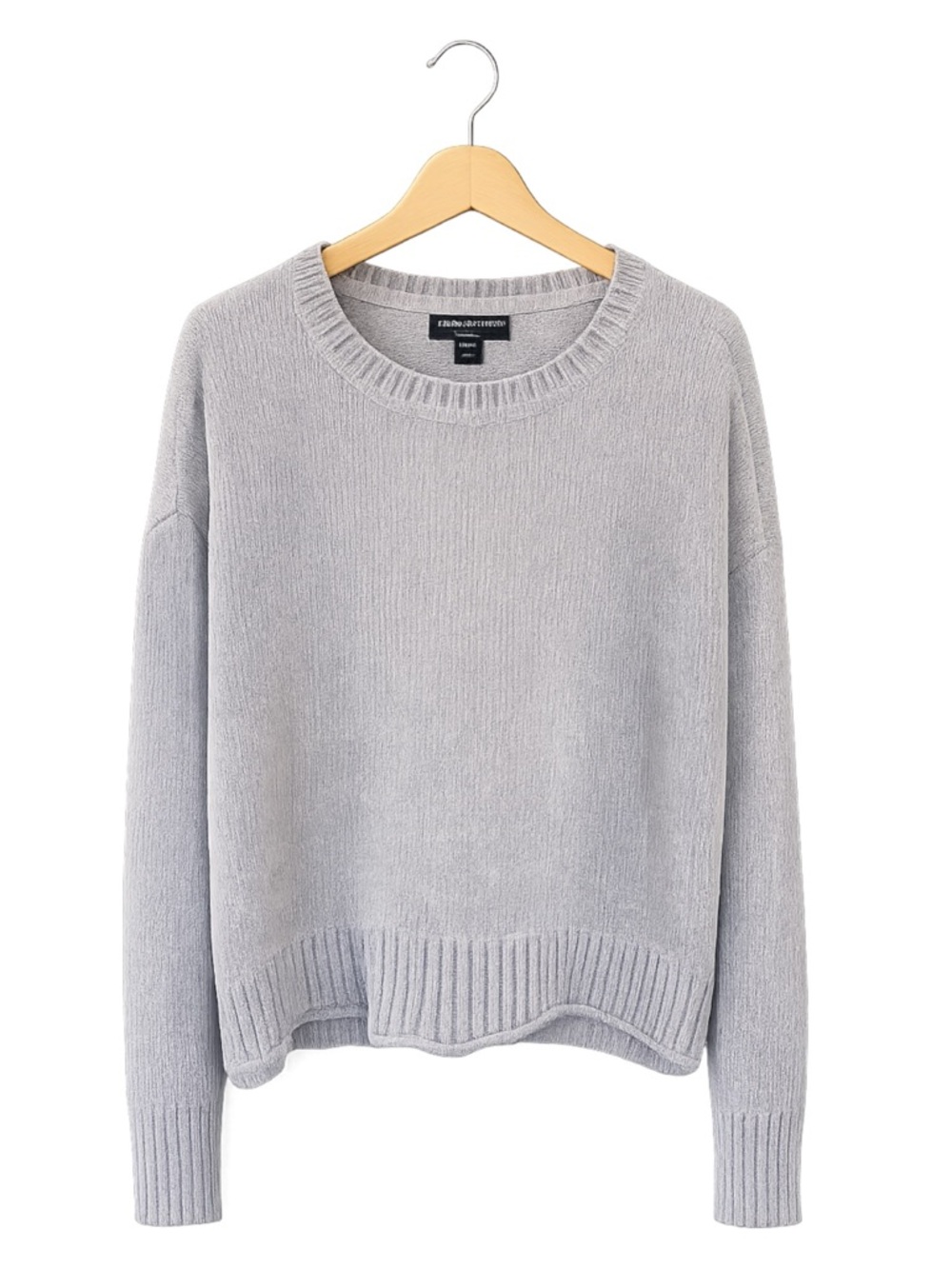 Saks Fifth Avenue Womens Chenile Knit Oversized Sweater XS Lagenlook Baggy Cozy